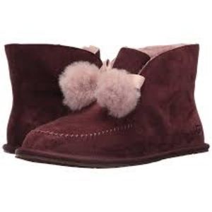Ugg Kallen Slipper Boot Size 6 Cordovan NIB